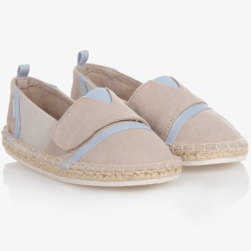 MAYORAL cotton espadrilles shoes beige size 23 EU 7 US